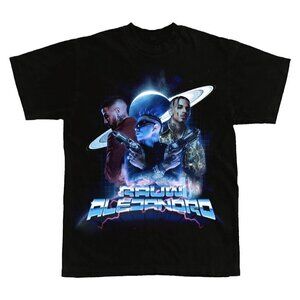 Rauw Alejandro OG Rap T-Shirt, Black 2XL